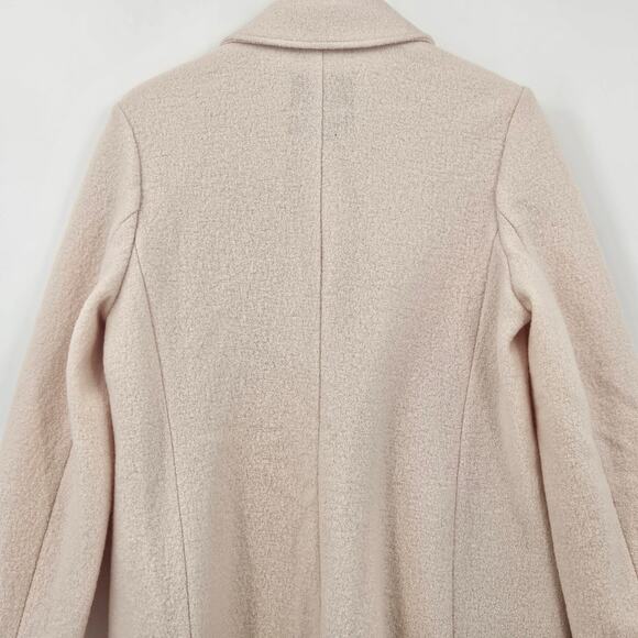 J.Crew Daphne Topcoat in Italian Boiled Wool in Cream Color Size 12 - Picture 8 of 12